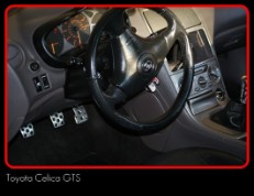 Toyota Celica GTS with black leather seats dyed and leather seats repaired